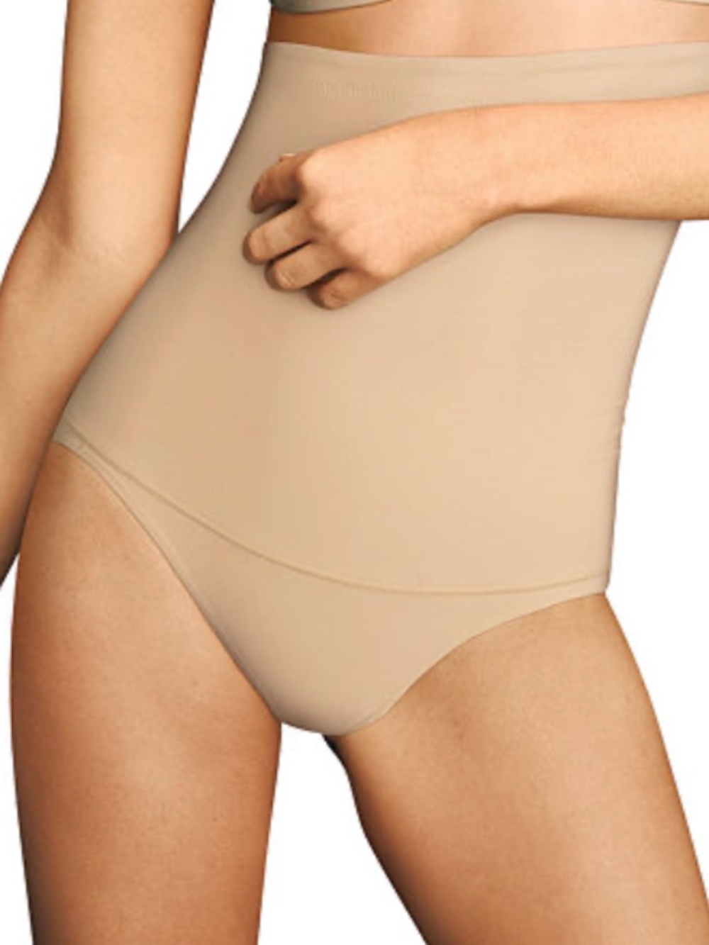 Maidenform Tummy Control Shapewear Underwear Brief, Firm, High Waist Latte Lift